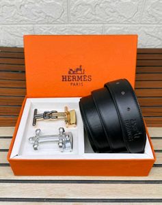 Hermes Belt  2 buckle  Set