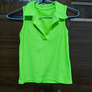 Neon Green Crop Top