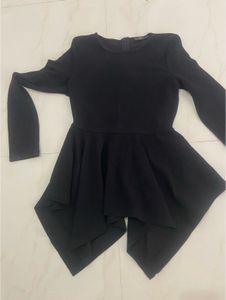 Black Peplum Top