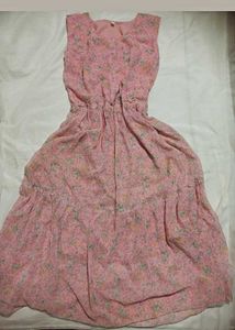 Light Pink Floral Vintage Cottage Core Dress