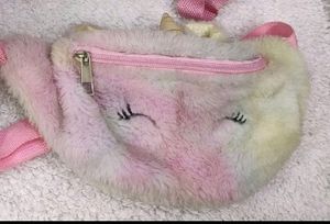 Fluffy unicorn bag