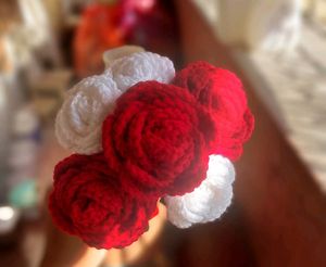 Handmade Crocheted Flower Bouquet