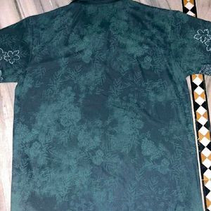 Men's Floral Print Polo Shirt
