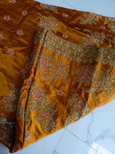 Showroom piece Mustard Red Lehenga
