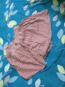 Cute Red Gingham Skirt