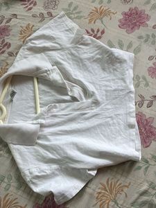 White Cropped Polo T-Shirt