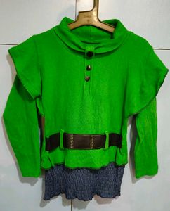 Green Belted Tunic Top