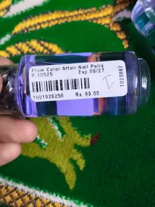 pack of 2 Plum Color Affair Acetone-Free Nail Poli