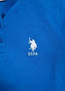 USPA. Blue Polo T-Shirt
