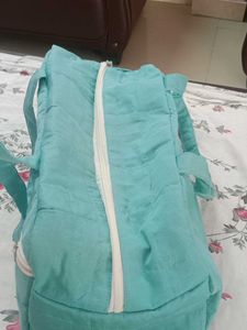 Aqua Quilted Backpack