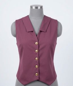 Stylish Sleeveless Button-Up Vest