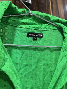 Green Lace Mini Dress