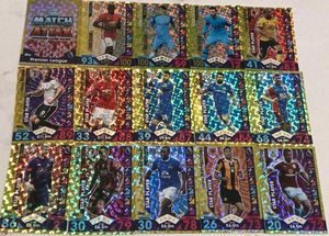 gold foil football cards match attax
