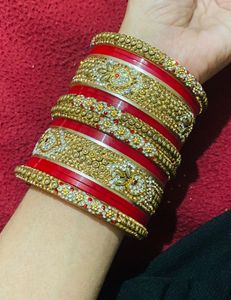 Heavy Bangles Set❤️💛