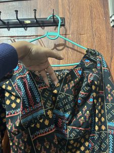 Patterned Crop Top