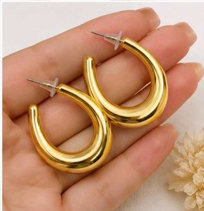 Chunky Gold Hoop Earrings