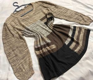 🎉Buy1 Get1 Free🎉Patchwork Knit Sweater Q