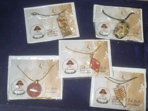Combo-5 Handmade Resin Pendant Necklace