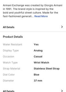 Armani Exchange Watch Men's