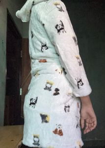 Cozy Animal Print Hooded Robe
