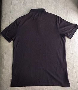 SPORTO Men's Black Textured Polo Shirt