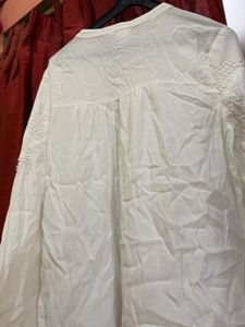 Elegant White Embroidered Top
