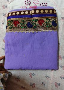 New Unused Lavender Saree