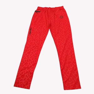Red Geometric Pattern Track Pants 🆕 NWOT