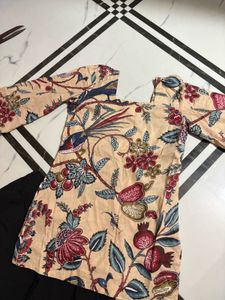 Floral Print Top &amp; Pants Set