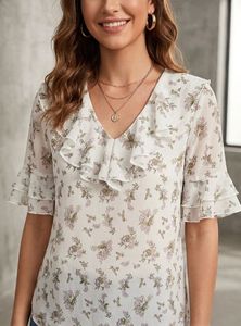 Lee Cooper Chic Floral Ruffle Top