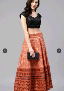 W Ethnic motif Maxi Skirt