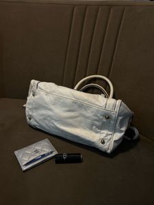 Guess White Satchel Handbag