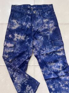 Tie-Dye Cargo Jeans