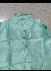 Men's Light Green Kurta Set with Nehru Jacket