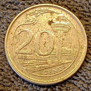 Singapore 20 Cents Coin