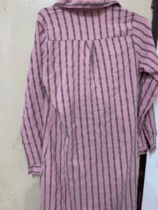 Striped Button-Up Shirt