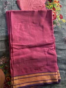 Cotton saree with blouse