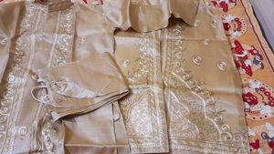 Almost New 3 Piece Sherwani Shiny Beautifully Emb