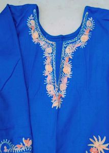 Pashmina Kashmiri Kdhai Suit Without Dupatta