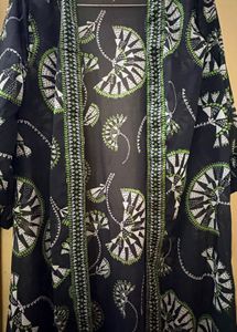 Embroidered Bohemian Maxi Shrug