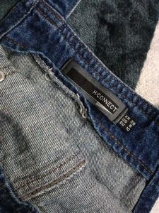 Chic Distressed Denim Dungaree