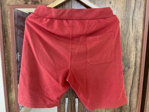 Mast &amp; Harbour Men Rust Red Regular Fit Shorts