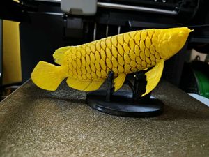 Golden Arowana Fish Showpiece