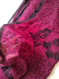 Vibrant Floral Print Saree