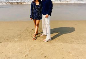Chic Navy Polka Dot Mini Dress