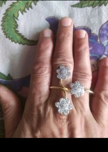 Unique Double Finger AD Ring