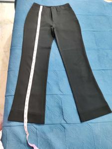 Classic Black Flared Trousers