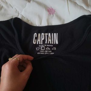 Black captain brand long sleeves