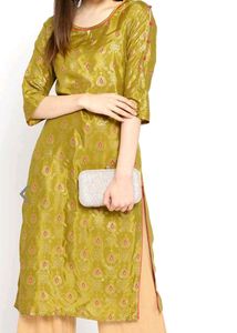 SALE‼️ Aurelia Elegant Olive Green Kurti💚