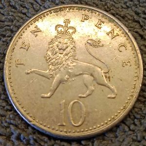 1992 British Ten Pence Coin